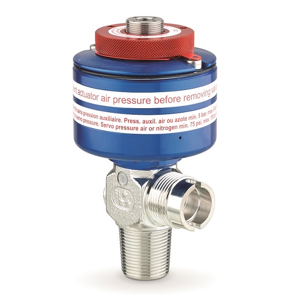 Low pressure & high flow UHP cylinder valve with pneumatic actuator - D387